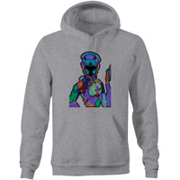 >POWERUP!   AS Colour Stencil - Pocket Hoodie Sweatshirt